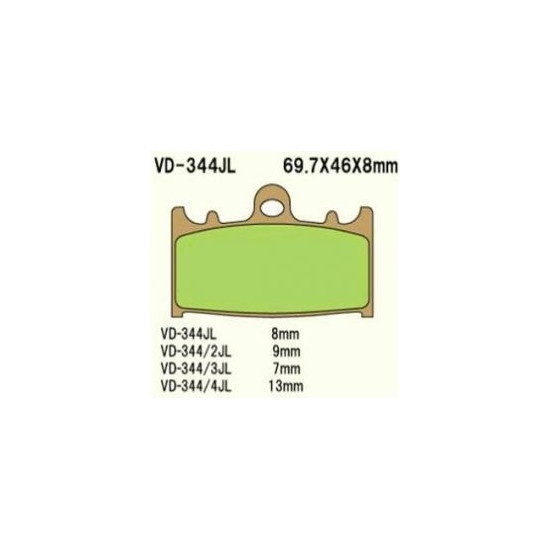 VESRAH brake pads KH158 Metalic sinter (gold color) (MADE IN JAPAN)
