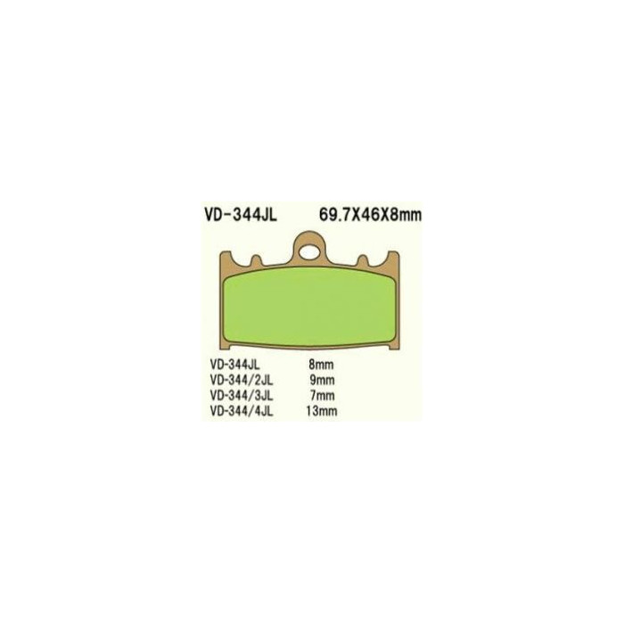 VESRAH brake pads KH158 Metalic sinter (gold color) (MADE IN JAPAN)