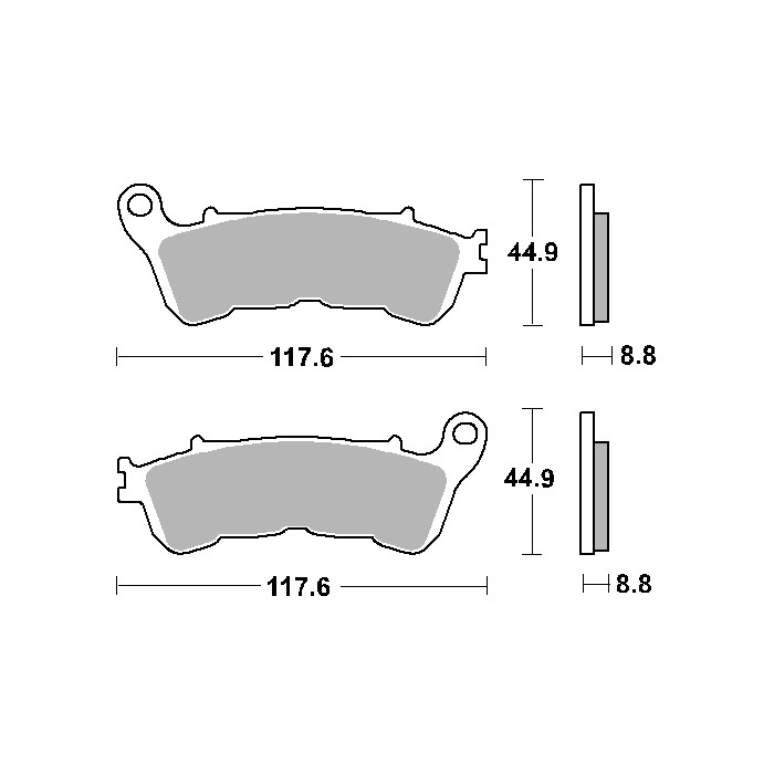 SBS brake pads KH388 STREET CERAMIC color black