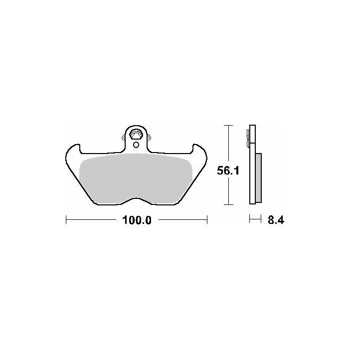 SBS brake pads KH407 / KH246 STREET CERAMIC color black fits: BMW K1200, R850 / 1100 / 1150 / 1200 front