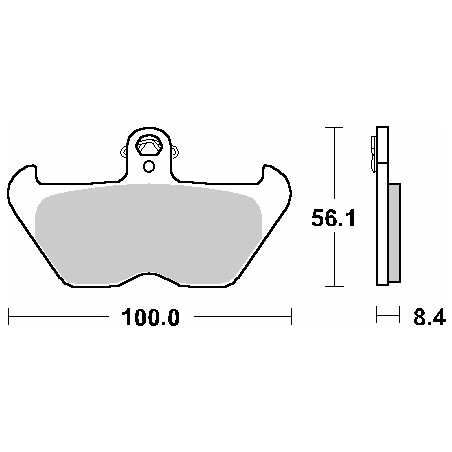SBS stabdžių kaladėlės KH407 / KH246 STREET CERAMIC spalva juoda tinka: BMW K1200, R850 / 1100 / 1150 / 1200 priekis
