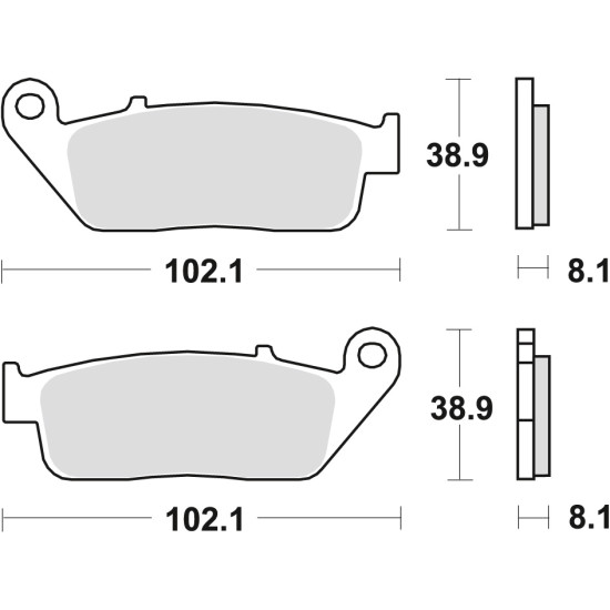 TRW LUCAS brake pads KH142 ORGANIC BMW C-EVOLUTION '14-, C 650 '11-, SUZUKI BURGMAN 650 '04-, front