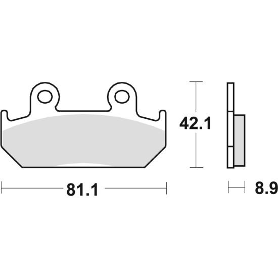 TRW LUCAS brake pads KH121 ORGANIC HONDA CMX 450 86-89, CBR 600 87-94, XRV 750 90-92, front
