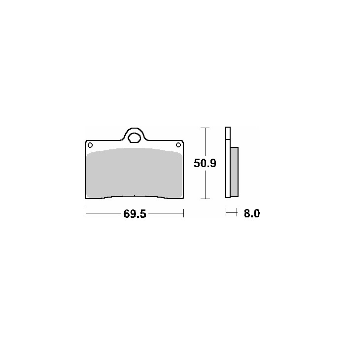 SBS brake pads KH95 STREET EXCEL SINTER gold color