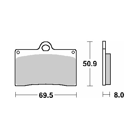 SBS brake pads KH95 STREET EXCEL SINTER gold color