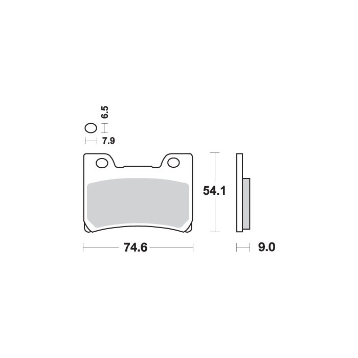 SBS brake pads KH182 STREET EXCEL SINTER gold color