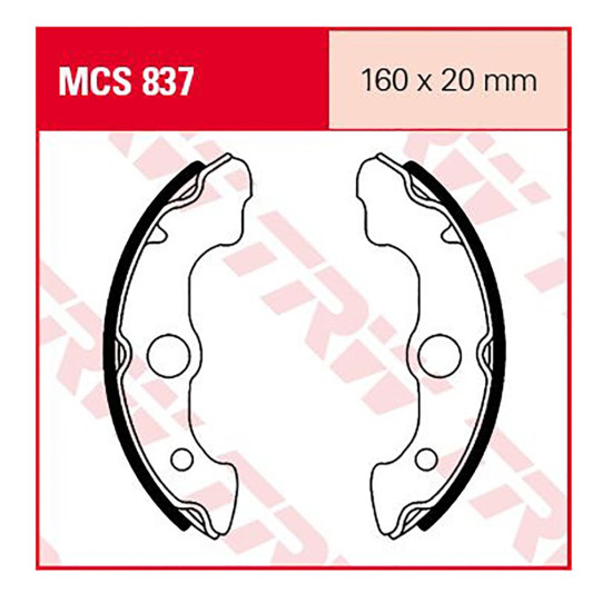 TRW LUCAS drum brake pads (160X20mm) (H347)