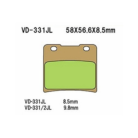VESRAH stabdžių kaladėlės KH103 Metalic sinter (auksinės spalvos) SUZUKI VS 600 / 750 / 800 / 1400 (MADE IN JAPAN)
