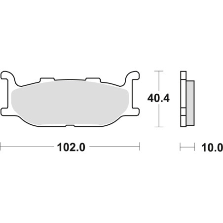 TRW LUCAS brake pads KH179 ORGANIC YAMAHA XV 535 95-98, XJ 600 92-97, XVS 650 97-07, XJ 900 95-03, XV 1100 94-98, XV 160