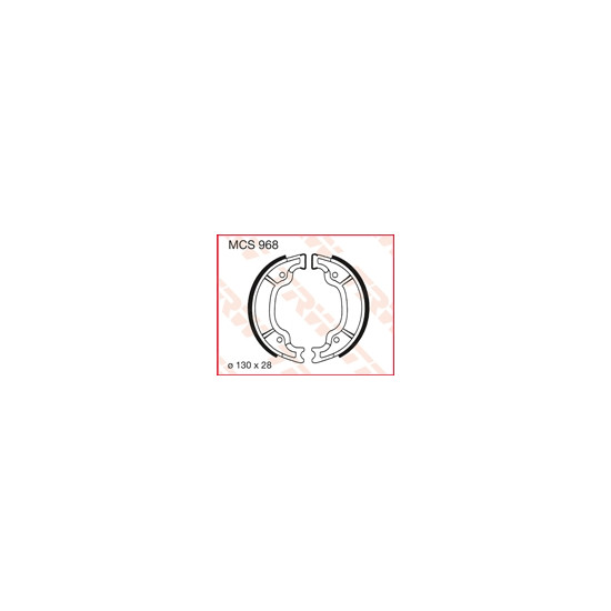 TRW LUCAS drum brake pads (130X28mm) (Y506)