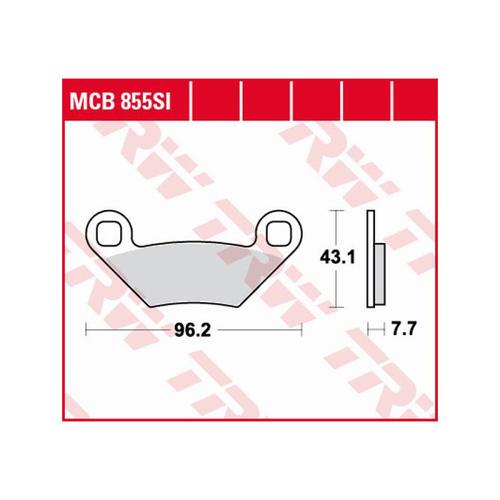 TRW LUCAS brake pads KH475 SINTER OFFROAD POLARIS SPORTSMAN 500 08-, SPORTSMAN 850 15-, FOREST / SCRAMBLER 1000 15-, pri