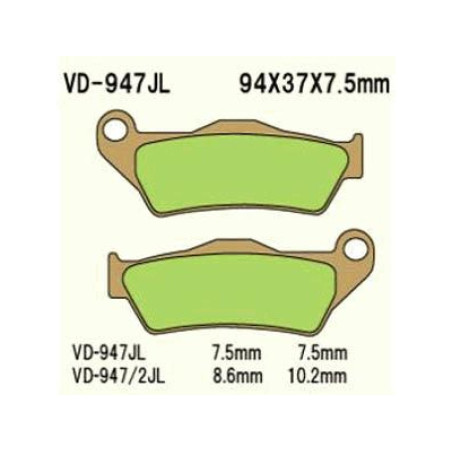 VESRAH brake pads KH181 Metalic sinter (gold color) KTM SX / EXC front (MADE IN JAPAN)