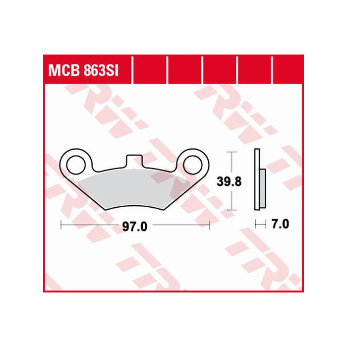 TRW LUCAS brake pads KH453 SINTER OFFROAD QUADZILLA 500 06-, front