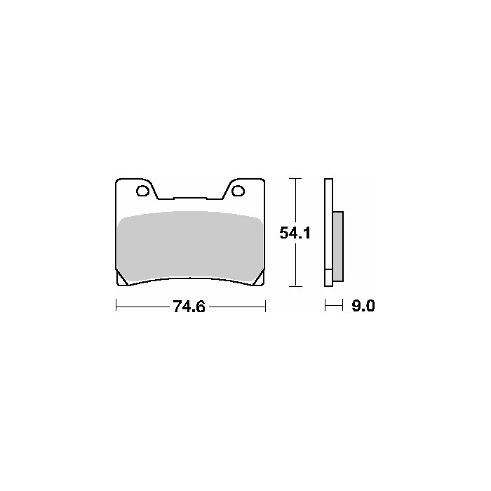 SBS brake pads KH160 STREET CERAMIC color black