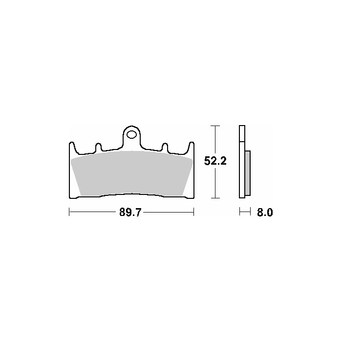 SBS brake pads KH188 STREET CERAMIC color black