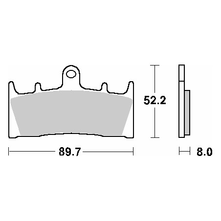 SBS brake pads KH188 STREET CERAMIC color black