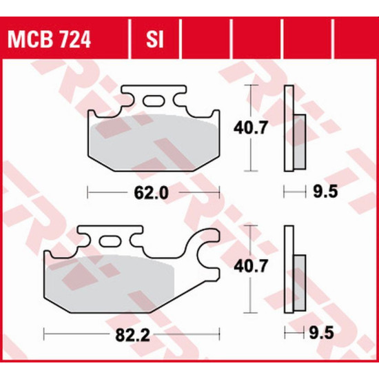 TRW LUCAS ZF brake pads KH ORGANIC BENELLI CAFFE NERO 250 '08-, SUZUKI UH 125 BURGMAN '07-, UX 125 / 150 SIXTEEN '08-'13