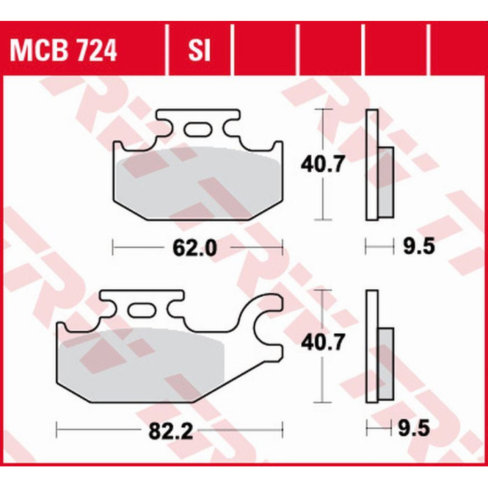 TRW LUCAS ZF brake pads KH ORGANIC BENELLI CAFFE NERO 250 '08-, SUZUKI UH 125 BURGMAN '07-, UX 125 / 150 SIXTEEN '08-'13