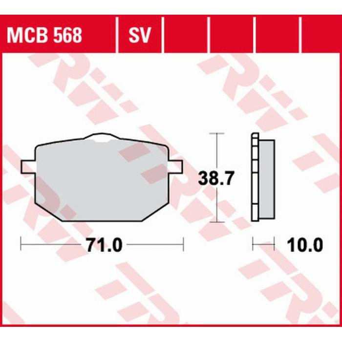 TRW LUCAS ZF brake pads KH101 ORGANIC YAMAHA TT 600 '89, XT 600 '87-'90, XT 600Z TENERE '86-'91 front