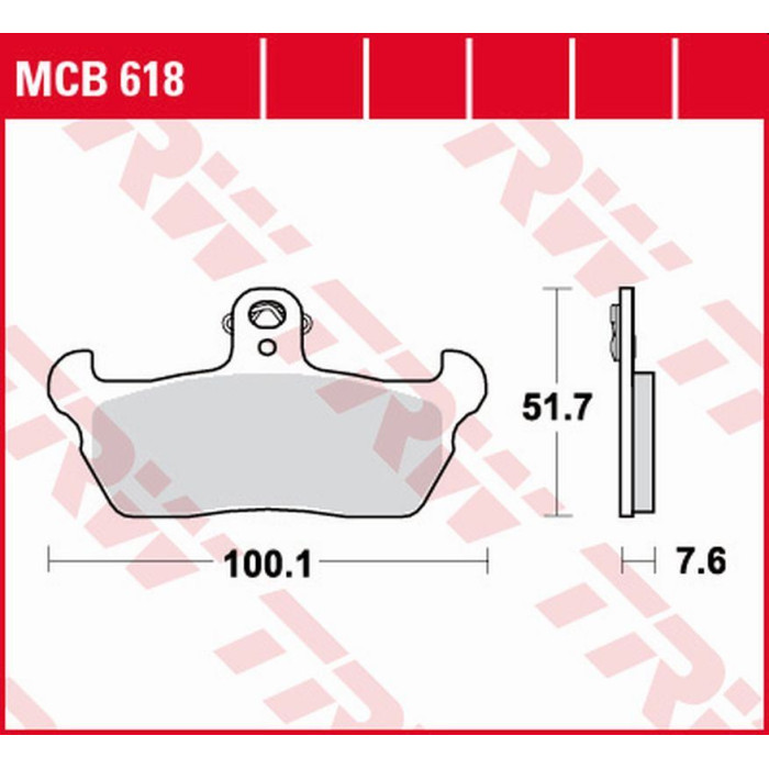 TRW LUCAS ZF brake pads KH163 ORGANIC APRILIA RX / TUAREG 125 '90-'92, PEGASO 600 '88-'92, TUAREG 600 '90-'91, CAGIVA W1