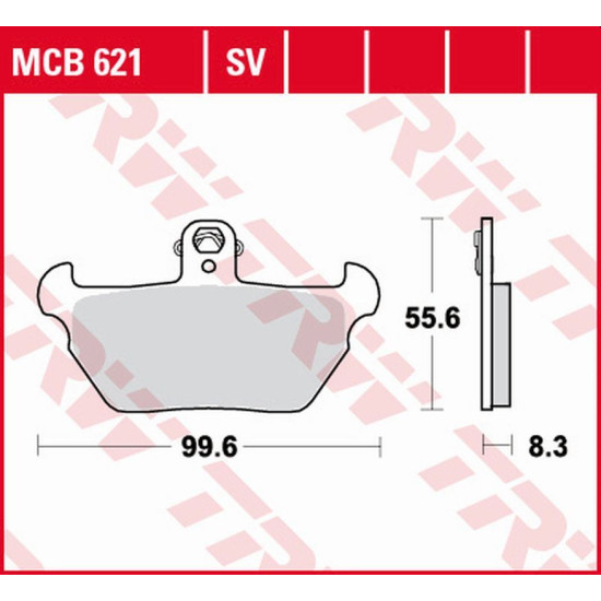 TRW LUCAS ZF brake pads KH407 ORGANIC BMW R 80R '91-'95, K 1100LT / RS '90-'98 front