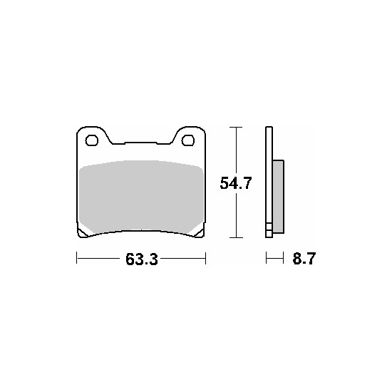 SBS brake pads KH88 STREET CERAMIC color black