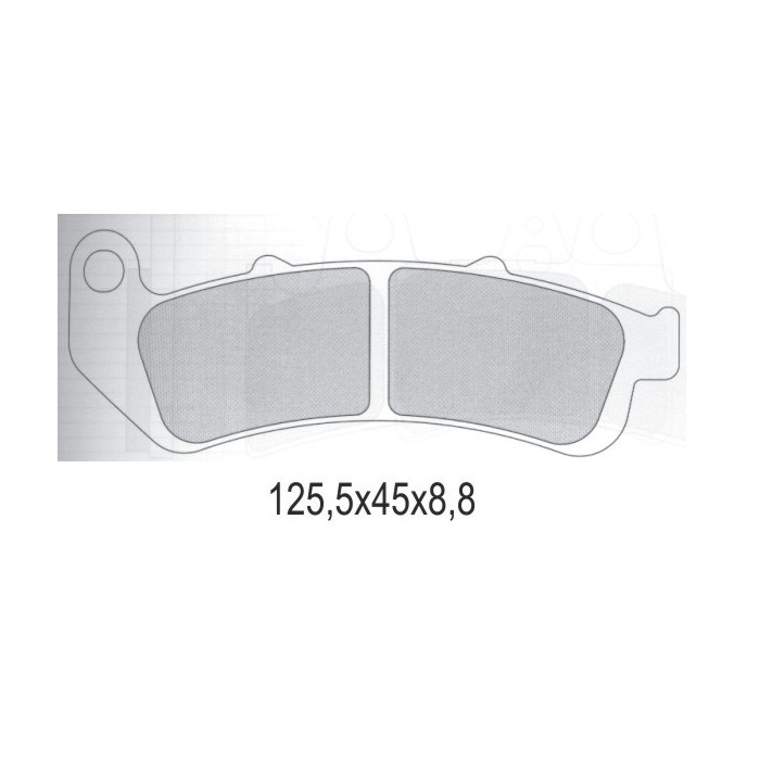 GALFER brake pads KH189 SEMI-METALLIC HONDA CBR 1000F DUAL (93-99)