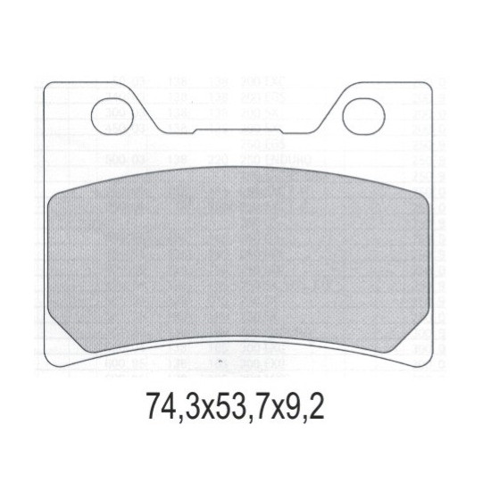 GALFER brake pads KH182 Metalic sinter (gold color) STREET
