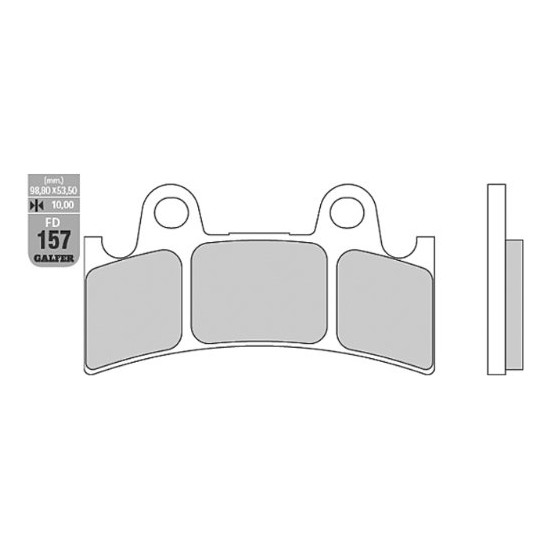 GALFER brake pads KH190 SEMI-METALLIC YAMAHA YZF 750 / FZR 1000