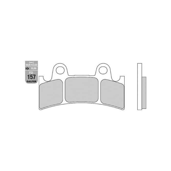 GALFER brake pads KH190 SEMI-METALLIC YAMAHA YZF 750 / FZR 1000