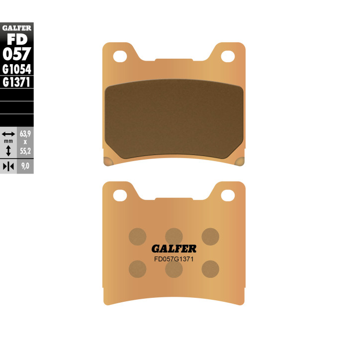 GALFER brake pads KH88 Metalic sinter (gold color) STREET