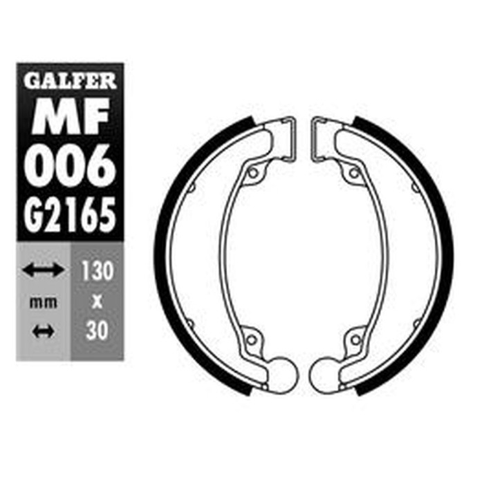 GALFER drum brake pad end SH310 HONDA CB 125 '74-'89, CB 250 '88-'97, XBR 500 '85-, TRX 250 '03-'09