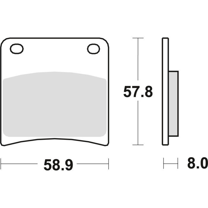 TRW LUCAS brake pads KH146 ORGANIC SUZUKI GSXF 600 / 750 88-97, VX 800 90-95, GSXF 1100 88-96, GSX 1100 G 91-93, front