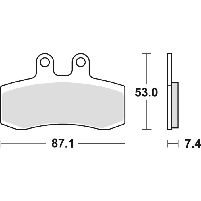 TRW LUCAS brake pads KH177 ORGANIC APRILIA PEGASO 650 91-96, front