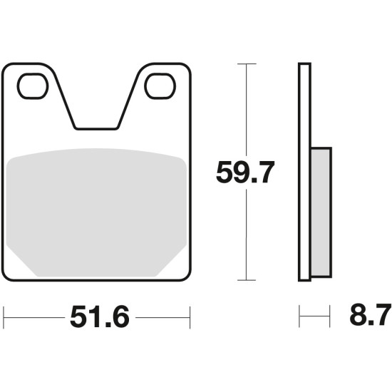 TRW LUCAS brake pads KH267 ORGANIC YAMAHA YZF 750 99-01 R1 98-99, rear
