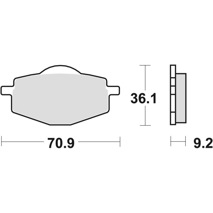 TRW LUCAS brake pads KH101 SINTER OFFROAD YAMAHA TDR 50 88-02, DT 80 85-97, DT 125 82-06, TDR 125 93-02, XT 350 85-95, X