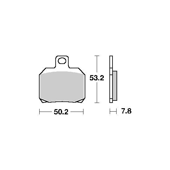 SBS brake pads KH266 STREET CERAMIC color black fits: APRILIA 1000RSV rear