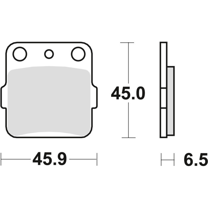 TRW LUCAS brake pads KH84 / 3 SINTER OFFROAD HONDA CR 80 / 85 86-08, KAWASAKI KXF 400 03-06, SUZUKI LTZ 400 03-, YAMAHA