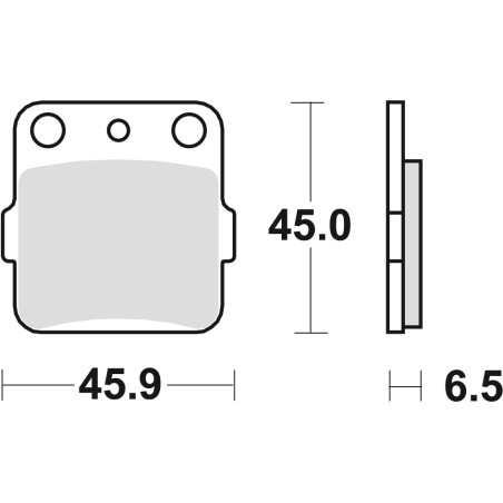 TRW LUCAS brake pads KH84 / 3 SINTER OFFROAD HONDA CR 80 / 85 86-08, KAWASAKI KXF 400 03-06, SUZUKI LTZ 400 03-, YAMAHA
