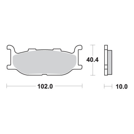 SBS brake pads KH179 STREET CERAMIC color black