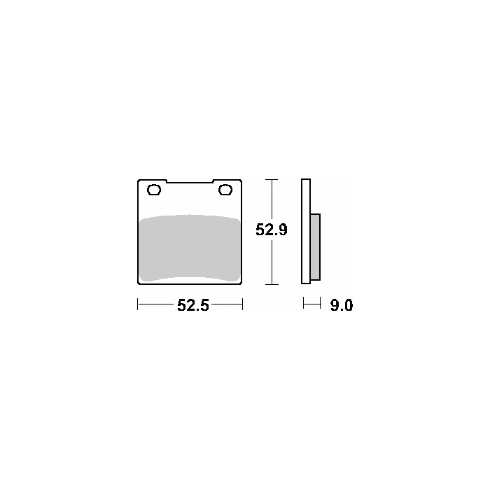 SBS brake pads KH63 / 161 STREET CERAMIC color black