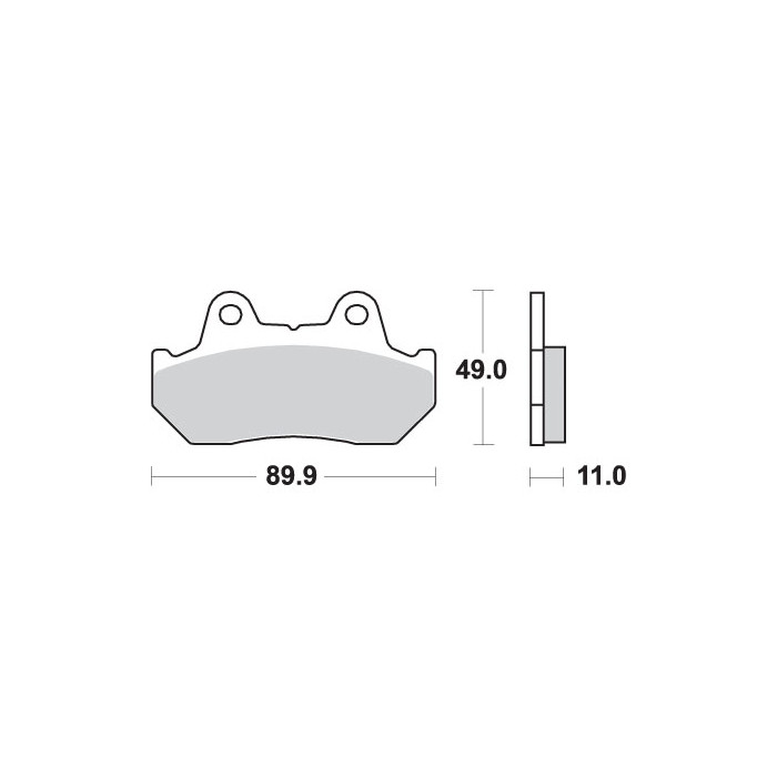 SBS brake pads KH69 / 3 STREET CERAMIC color black