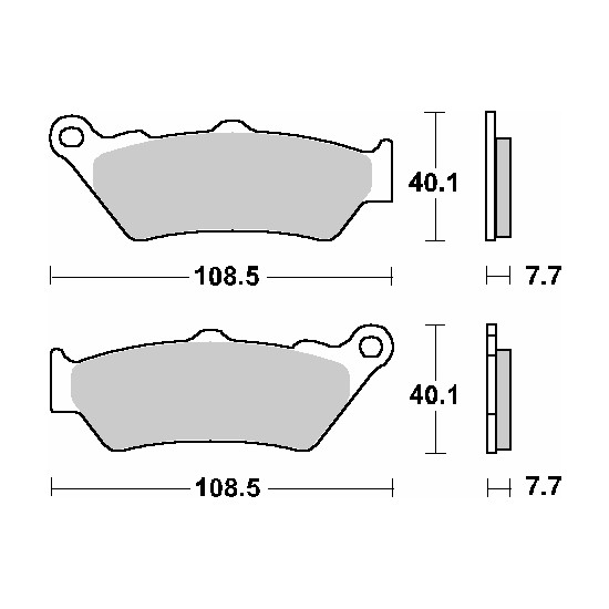 SBS brake pads KH209 / KH209 / 2 OFF-ROAD SINTER gold color