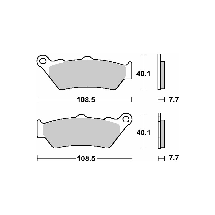 SBS brake pads KH209 / KH209 / 2 OFF-ROAD SINTER gold color