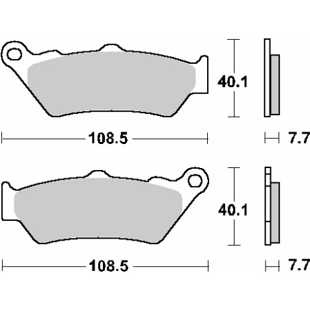 SBS brake pads KH209 / KH209 / 2 OFF-ROAD SINTER gold color