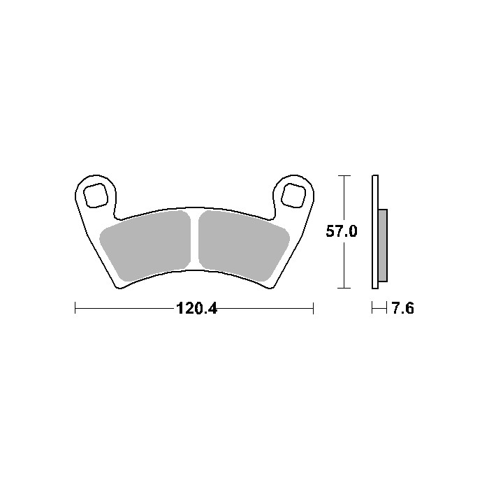 SBS brake pads KH452 OFF-ROAD SINTER gold color fits: POLARIS 500 / 700 / 800 / 900 / 1000