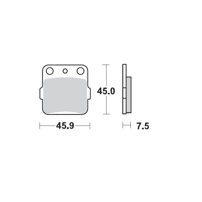MOTO-MASTER brake pads KH84 SINTER METAL OEM: 11 (SINTERPRO RACING) KAWASAKI: KX 65-80-85-100, HONDA: TRX 300-400 EX,