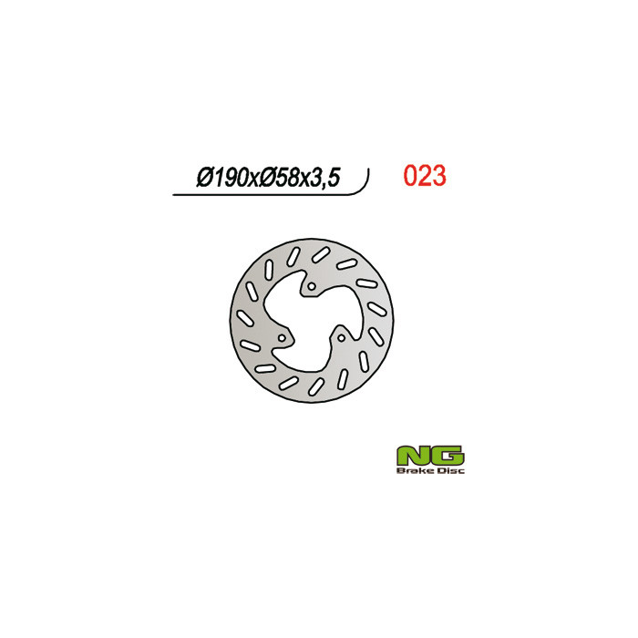 NG brake disc front / rear YAMAHA NEO'S 50 '97-21, APRILIA HABANA 50 / 125 '98-02, LEONARDO 125 '96-05, SCARABEO '98-10,