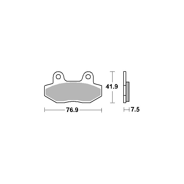 SBS brake pads KH86 STREET CERAMIC color black