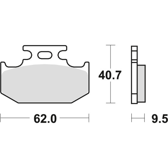 TRW LUCAS brake pads KH152 / 2 SINTER OFFROAD KAWASAKI KX 125 89-94, KLX / KX 250 89-95, KLX 650 93-01, SUZUKI RM 125 /